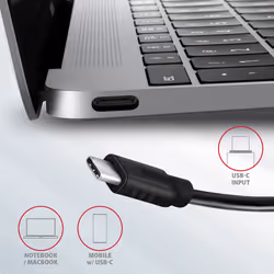 Axagon HMC-5G21 replicatore di porte e docking station per laptop Cablato USB 3.2 Gen 2 (3.1 Gen 2) Type-C Grigio - Vista aggiuntiva 3