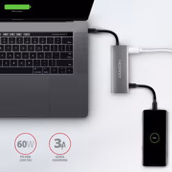 Axagon HMC-5G21 replicatore di porte e docking station per laptop Cablato USB 3.2 Gen 2 (3.1 Gen 2) Type-C Grigio - Vista aggiuntiva 5