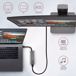Axagon HMC-5G21 replicatore di porte e docking station per laptop Cablato USB 3.2 Gen 2 (3.1 Gen 2) Type-C Grigio - Vista aggiuntiva 6