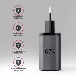 Axagon ACU-PQ67 Caricabatterie per dispositivi mobili Universale Nero, Grigio AC Ricarica rapida Interno - Vista aggiuntiva 5