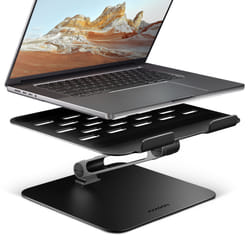 Axagon STND-LQB Laptop-Ständer, Doppelgelenk, höhenverstellbar, faltbar Supporto per laptop e tablet Nero 43,9 cm (17.3")