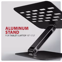 Axagon STND-LQB Laptop-Ständer, Doppelgelenk, höhenverstellbar, faltbar Supporto per laptop e tablet Nero 43,9 cm (17.3") - Vista aggiuntiva 2