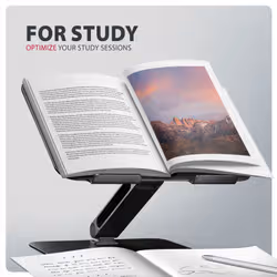Axagon STND-LQB Laptop-Ständer, Doppelgelenk, höhenverstellbar, faltbar Supporto per laptop e tablet Nero 43,9 cm (17.3") - Vista aggiuntiva 6