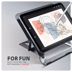 Axagon STND-LAG Laptop-Ständer, höhenverstellbar, faltbar, Aluminium Supporto per laptop e tablet Grigio 43,9 cm (17.3") - Vista aggiuntiva 6