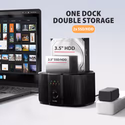 Axagon ADSA-SC docking station per unità di archiviazione USB 3.2 Gen 1 (3.1 Gen 1) Type-C Nero - Vista aggiuntiva 7