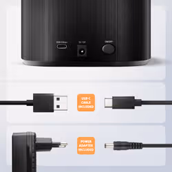 Axagon ADSA-SC docking station per unità di archiviazione USB 3.2 Gen 1 (3.1 Gen 1) Type-C Nero - Vista aggiuntiva 8
