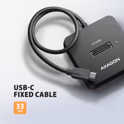 Axagon ADSA-M2C11L docking station per unità di archiviazione USB 3.2 Gen 2 (3.1 Gen 2) Type-C Nero - Vista aggiuntiva 7