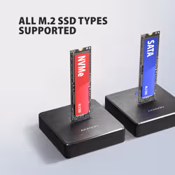 Axagon ADSA-M2C11 docking station per unità di archiviazione USB 3.2 Gen 2 (3.1 Gen 2) Type-C Nero - Vista aggiuntiva 4