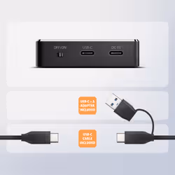 Axagon ADSA-M2C11 docking station per unità di archiviazione USB 3.2 Gen 2 (3.1 Gen 2) Type-C Nero - Vista aggiuntiva 7