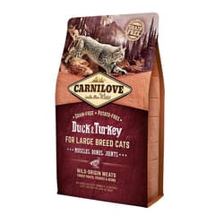 CARNILOVE Duck & Turkey cibo secco per gatti 2 kg Adulto Anatra, Tacchino