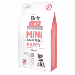 Brit Care Mini Grain Free Puppy Lamb, Cucciolo, X-Small (< 4kg), Agnello, 2 kg