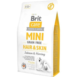 Brit Care Mini Grain Free Hair & Skin Salmon & Herring 2 kg Adulto Aringa, Salmone