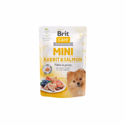 Brit Care Mini Rabbit & Salmon, Adulto, Mini (5 - 10 kg), Coniglio, Salmone, 85 g