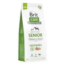 Brit 8595602558773 cibo secco per cani 12 kg Senior Insetto, Pollo