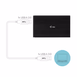 i-tec Advance MYSAFEU312 contenitore di unità di archiviazione Box esterno HDD/SSD Nero 2.5" - Vista aggiuntiva 7