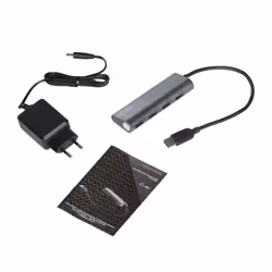 i-tec Metal U3HUB448 hub di interfaccia USB 3.2 Gen 1 (3.1 Gen 1) Type-A 5000 Mbit/s Grigio - Vista aggiuntiva 5