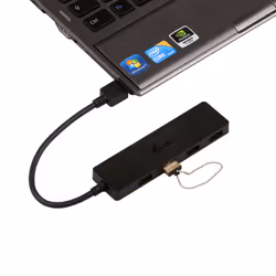 i-tec Advance U3HUB404 hub di interfaccia USB 3.2 Gen 1 (3.1 Gen 1) Type-A 5000 Mbit/s Nero - Vista aggiuntiva 5