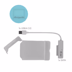 i-tec MySafe USB 3.0 Easy 2.5" External Case – White - Vista aggiuntiva 6