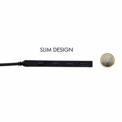 i-tec Advance C31HUB404 hub di interfaccia USB 3.2 Gen 2 (3.1 Gen 2) Type-C 5000 Mbit/s Nero - Vista aggiuntiva 4