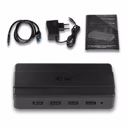 i-tec U3HUB445 hub di interfaccia USB 3.2 Gen 1 (3.1 Gen 1) Type-B 5000 Mbit/s Nero - Vista aggiuntiva 5