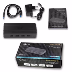 i-tec U3HUB445 hub di interfaccia USB 3.2 Gen 1 (3.1 Gen 1) Type-B 5000 Mbit/s Nero - Vista aggiuntiva 7