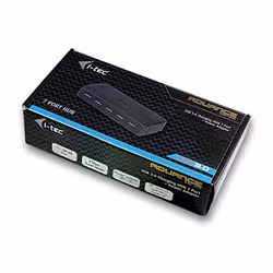 i-tec U3HUB742 hub di interfaccia USB 3.2 Gen 1 (3.1 Gen 1) Type-B 5000 Mbit/s Nero - Vista aggiuntiva 6