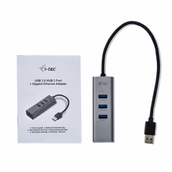 i-tec Metal U3METALG3HUB hub di interfaccia USB 3.2 Gen 1 (3.1 Gen 1) Type-A 5000 Mbit/s Grigio - Vista aggiuntiva 5