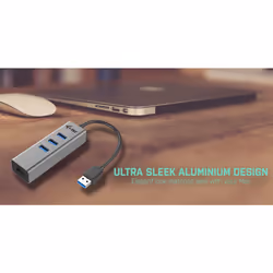 i-tec Metal U3METALG3HUB hub di interfaccia USB 3.2 Gen 1 (3.1 Gen 1) Type-A 5000 Mbit/s Grigio - Vista aggiuntiva 8