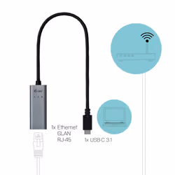 i-tec Metal C31METALGLAN scheda di rete e adattatore Ethernet 1000 Mbit/s - Vista aggiuntiva 6