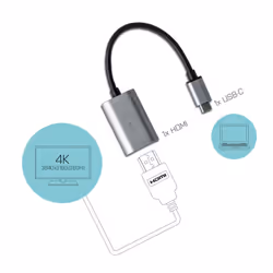 i-tec Metal USB-C HDMI Adapter 4K/60Hz - Vista aggiuntiva 4