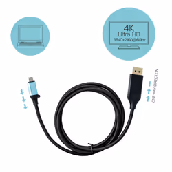 i-tec USB-C DisplayPort Cable Adapter 4K / 60 Hz 150cm - Vista aggiuntiva 5