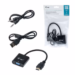 i-tec HDMI2VGAADA cavo e adattatore video 0,15 m HDMI VGA Nero - Vista aggiuntiva 4