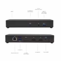i-tec TB3CDUALDPDOCKPD replicatore di porte e docking station per laptop Cablato Thunderbolt 3 Nero - Vista aggiuntiva 4