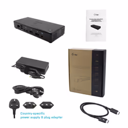 i-tec TB3CDUALDPDOCKPD replicatore di porte e docking station per laptop Cablato Thunderbolt 3 Nero - Vista aggiuntiva 6