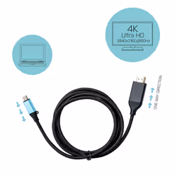 i-tec Cavo adattatore USB-C 3.1 per HDMI 4K / 60Hz 200cm - Vista aggiuntiva 4
