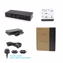 i-tec C31QUATTRODOCKPDUK replicatore di porte e docking station per laptop Cablato USB 3.2 Gen 1 (3.1 Gen 1) Type-C Nero - Vista aggiuntiva 8