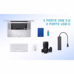 i-tec Metal USB-A/USB-C HUB 2x USB 3.0 + 2x USB-C (10 Gbps) - Vista aggiuntiva 6
