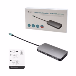 i-tec USB-C Metal Nano Dock HDMI/VGA with LAN + Charger 112W - Vista aggiuntiva 5