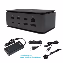 i-tec Metal USB4 Docking station Dual 4K HDMI DP with Power Delivery 80 W + Universal Charger 100 W - Vista aggiuntiva 4
