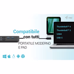 i-tec USB-C HDMI Dual DP Docking Station with Power Delivery 100 W - Vista aggiuntiva 6