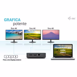 i-tec USB-C HDMI Dual DP Docking Station with Power Delivery 100 W - Vista aggiuntiva 7
