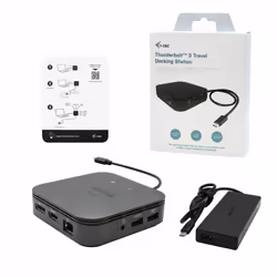 i-tec Thunderbolt 3 Travel Dock Dual 4K Display with Power Delivery 60W + Universal Charger 77 W - Vista aggiuntiva 4