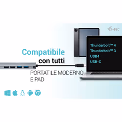 i-tec USB-C Metal Nano 2x Display Docking Station + Power Delivery 100 W - Vista aggiuntiva 5