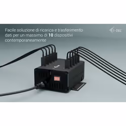 i-tec USB-C/USB-A Metal Charging + data HUB, 15W per port, 10x USB-C - Vista aggiuntiva 6