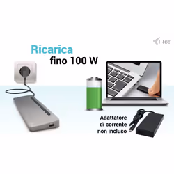 i-tec USB-C Metal Ergonomic 3x 4K Display Docking Station + Power Delivery 100 W - Vista aggiuntiva 4