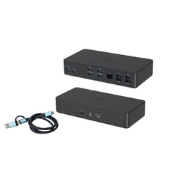 i-tec CADUAL4KDOCKPD2UK replicatore di porte e docking station per laptop Cablato USB 3.2 Gen 1 (3.1 Gen 1) Type-C Nero
