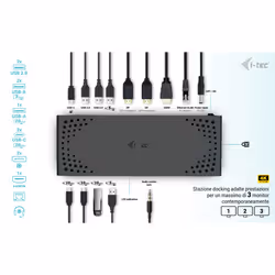 i-tec USB-C Triple Display Docking Station Gen 2 + Power Delivery 100W - Vista aggiuntiva 4
