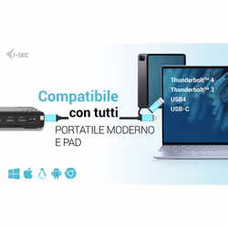 i-tec USB-C Triple Display Docking Station Gen 2 + Power Delivery 100W - Vista aggiuntiva 6