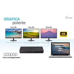 i-tec USB-C Triple Display Docking Station Gen 2 Pro + Power Delivery 100W - Vista aggiuntiva 8