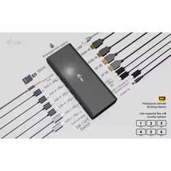 i-tec Universal 6x 4K/60Hz Display Docking Station + Power Delivery 140W - Vista aggiuntiva 6